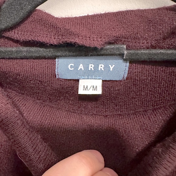 Carry, maternity dress, maroon, size M, ruched side, good condition - Picture 2 of 3